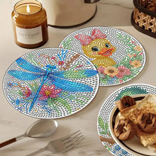 Load image into Gallery viewer, 4pcs DIY Diamond Dot Kits Animals Diamond Painting Placemats Projects for Beginners