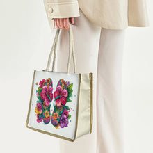 Load image into Gallery viewer, 5D Diamond Painting Handbag DIY Linen Shopping Storage Bag (Flower Slippers)