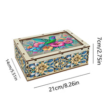 Load image into Gallery viewer, Diamond Art Storage Case Wooden Diamond Painting Container Box (Hummingbird)