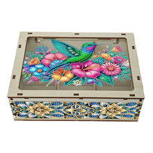 Load image into Gallery viewer, Diamond Art Storage Case Wooden Diamond Painting Container Box (Hummingbird)