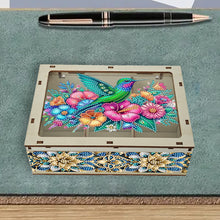 Load image into Gallery viewer, Diamond Art Storage Case Wooden Diamond Painting Container Box (Hummingbird)