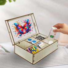 Load image into Gallery viewer, Diamond Art Storage Case Wooden Diamond Painting Container Box (Butterfly)