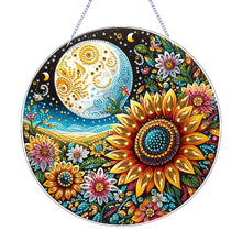 Load image into Gallery viewer, 2D Flat DIY Diamond Art Pendant Diamond Painting Set Home Wall Decor (Sunflower)