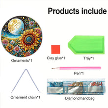 Load image into Gallery viewer, 2D Flat DIY Diamond Art Pendant Diamond Painting Set Home Wall Decor (Sunflower)