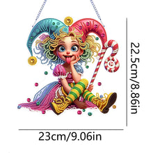Load image into Gallery viewer, 2D Flat DIY Diamond Art Pendant Diamond Painting Set Home Decor (Little Witch)