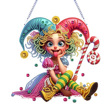 Load image into Gallery viewer, 2D Flat DIY Diamond Art Pendant Diamond Painting Set Home Decor (Little Witch)