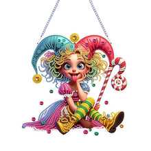 Load image into Gallery viewer, 2D Flat DIY Diamond Art Pendant Diamond Painting Set Home Decor (Little Witch)