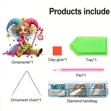 Load image into Gallery viewer, 2D Flat DIY Diamond Art Pendant Diamond Painting Set Home Decor (Little Witch)