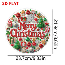 Load image into Gallery viewer, 2D Flat DIY Diamond Art Pendant Diamond Painting Set Home Wall Decor (Christmas)