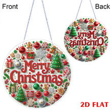 Load image into Gallery viewer, 2D Flat DIY Diamond Art Pendant Diamond Painting Set Home Wall Decor (Christmas)