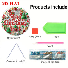Load image into Gallery viewer, 2D Flat DIY Diamond Art Pendant Diamond Painting Set Home Wall Decor (Christmas)
