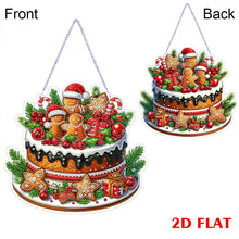 Load image into Gallery viewer, 2D Flat Diamond Art Pendant Diamond Painting Set Home Decor (Gingerbread Cake)