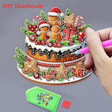 Load image into Gallery viewer, 2D Flat Diamond Art Pendant Diamond Painting Set Home Decor (Gingerbread Cake)