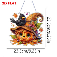 Load image into Gallery viewer, 2D Flat DIY Diamond Art Pendant Diamond Painting Set Home Decor (Pumpkin Witch)