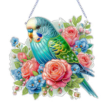 Load image into Gallery viewer, 2D Flat DIY Diamond Art Pendant Diamond Painting Set Home Decor (Flower Parrot)