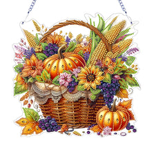 Load image into Gallery viewer, 2D Flat DIY Diamond Art Pendant Diamond Painting Set Home Decor (Pumpkin Basket)