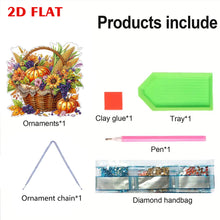 Load image into Gallery viewer, 2D Flat DIY Diamond Art Pendant Diamond Painting Set Home Decor (Pumpkin Basket)