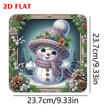 Load image into Gallery viewer, 2D Flat DIY Diamond Art Pendant Diamond Painting Set Home Wall Decor (Snowman)