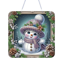 Load image into Gallery viewer, 2D Flat DIY Diamond Art Pendant Diamond Painting Set Home Wall Decor (Snowman)