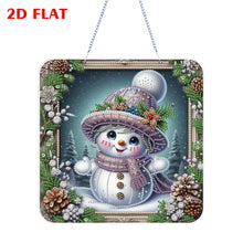 Load image into Gallery viewer, 2D Flat DIY Diamond Art Pendant Diamond Painting Set Home Wall Decor (Snowman)