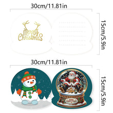 Load image into Gallery viewer, Diamond Art Greeting Cards Congratulations Cards & Gifts (6pcs Xmas Snow Globe)