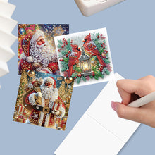 Load image into Gallery viewer, DIY Diamond Art Greeting Cards Congratulations Cards & Gifts (12pcs Christmas)