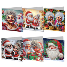 Load image into Gallery viewer, DIY Diamond Art Greeting Cards Congratulations Cards & Gifts (6pcs Christmas)