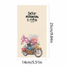 Load image into Gallery viewer, DIY Diamond Art Greeting Cards Congratulations Cards & Gifts (10pcs Old Lady)