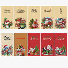 Load image into Gallery viewer, DIY Diamond Art Greeting Cards Congratulations Cards & Gifts (10pcs Christmas)
