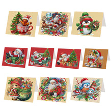 Load image into Gallery viewer, DIY Diamond Art Greeting Cards Congratulations Cards & Gifts (10pcs Christmas)