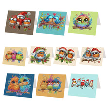Load image into Gallery viewer, DIY Diamond Art Greeting Cards Congratulations Cards & Gifts (10pcs Birds)