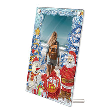 Load image into Gallery viewer, Christmas Special Shaped Diamond Painting Photo Frame for Home (Santa Claus)