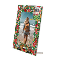 Load image into Gallery viewer, Christmas Special Shaped Diamond Painting Photo Frame for Home (Christmas Elk)