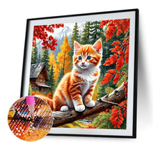 Load image into Gallery viewer, Diamond Painting - Full Round - Autumn Cat (40*40CM)