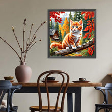 Load image into Gallery viewer, Diamond Painting - Full Round - Autumn Cat (40*40CM)