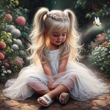 Load image into Gallery viewer, Diamond Painting - Full Round - Cute Little Girl (40*40CM)