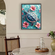 Load image into Gallery viewer, Diamond Painting - Full Round - Flower Turtle (30*40CM)