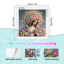 Load image into Gallery viewer, Diamond Painting - Partial Special Shaped - Religious Madonna (30*30CM)