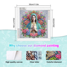 Load image into Gallery viewer, Diamond Painting - Partial Special Shaped - Religious Madonna (30*30CM)