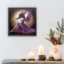 Load image into Gallery viewer, Diamond Painting - Partial Special Shaped - Elegant Hat Lady (30*30CM)