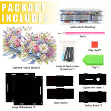 Load image into Gallery viewer, Flowers DIY Money Storage Box Diamond Painting Decors for Adults Beginners