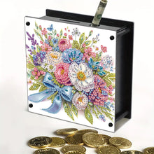 Load image into Gallery viewer, Flowers DIY Money Storage Box Diamond Painting Decors for Adults Beginners