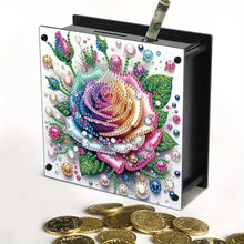 Load image into Gallery viewer, Rose DIY Money Storage Box Diamond Painting Decors for Adults Beginners