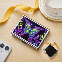 Load image into Gallery viewer, Diamond Art Stainless Steel Coin Purse Butterfly ID Card Holder Case for Adults