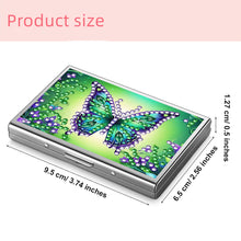 Load image into Gallery viewer, Diamond Art Stainless Steel Coin Purse Butterfly ID Card Holder Case for Adults