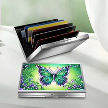 Load image into Gallery viewer, Diamond Art Stainless Steel Coin Purse Butterfly ID Card Holder Case for Adults