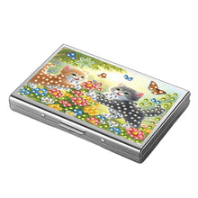 Load image into Gallery viewer, Diamond Art Stainless Steel Coin Purse Cat ID Card Holder Case for Art Crafts