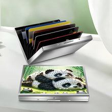 Load image into Gallery viewer, Diamond Art Stainless Steel Coin Purse Panda ID Card Holder Case for Art Crafts