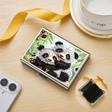Load image into Gallery viewer, Diamond Art Stainless Steel Coin Purse Panda ID Card Holder Case for Art Crafts