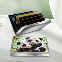 Load image into Gallery viewer, Diamond Art Stainless Steel Coin Purse Panda ID Card Holder Case for Art Crafts